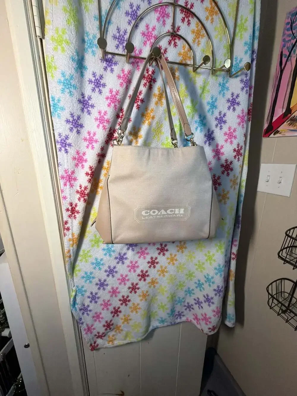 Coach Dalton 31 Shoulder Bag in Canvas and Leather